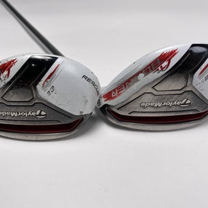 TaylorMade AeroBurner 4 & 5 Hybrid Set 22* 25* REAX 45g Ladies RH