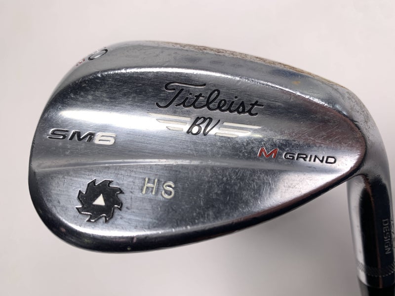 Titleist Vokey SM6 Tour Chrome Wedge 60* 8 Bounce Wedge Steel Mens RH