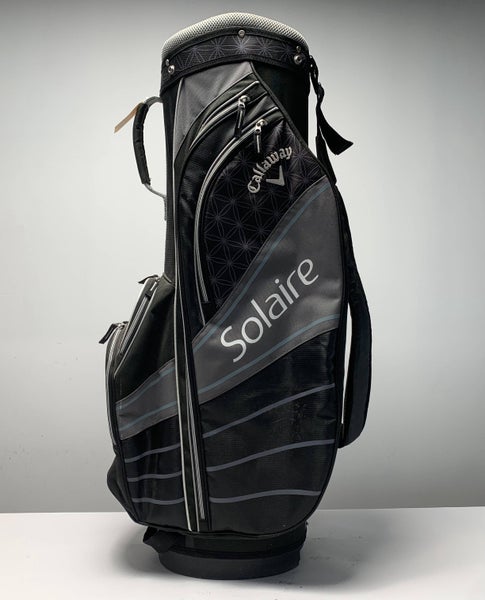 Callaway Solaire Cart Bag Gray Black 6-Way Divide Single Strap Women's Golf Bag