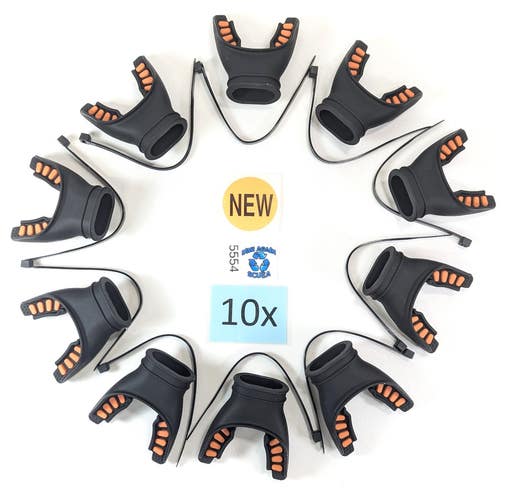 10x Orange Mouthpiece Lot Scuba Diving, Snorkel 2nd Stage Regulator USA #5554