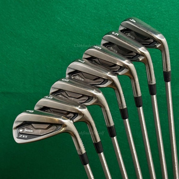 Srixon ZX5 MKII Ltd Ed Black Chrome Forged 4-PW Iron Set SteelFiber i95cw Stiff