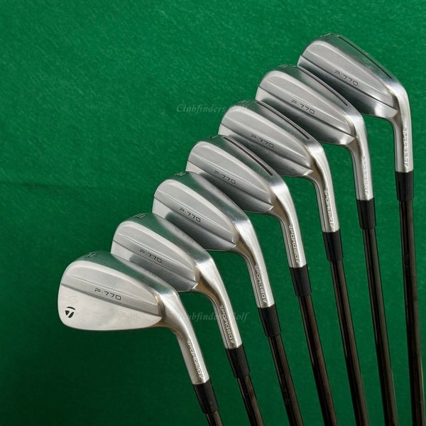 TayorMade P-770 Forged 2024 4-PW Iron Set KBS Tour Black Steel Stiff