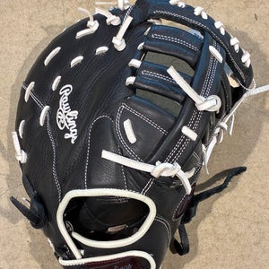 Black Rawlings Shut Out RH First Base Baseball Glove 12" (Used)