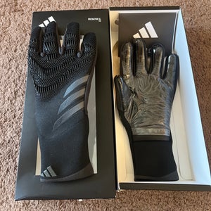 Adidas Predator GL Pro Goalkeeper Black Soccer Gloves Size 9 IQ4033