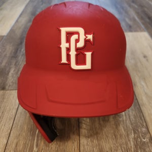 Perfect Game (PG) Rawlings (Used) Red Batting Helmet | Face Guard