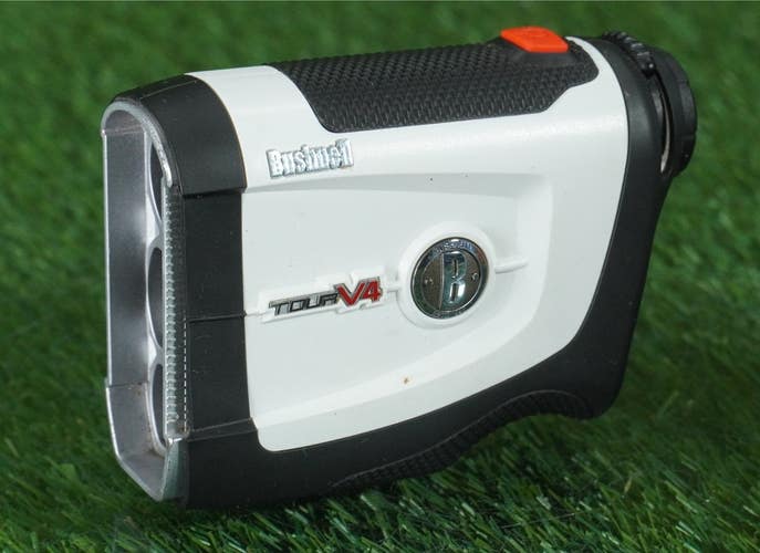 BUSHNELL TOUR V4 RANGEFINDER GOLF RANGE FINDER YARDAGE, WHITE / BLACK ~ LOOK!!