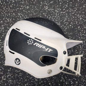 Used RIP-IT VISION PRO Batting Helmet w/Mask White M/L 11849-S000026098
