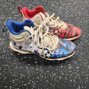 Used Under Armour FREEDOM BB/SB Cleats Royal Blue And Red Junior 04.5 11849-S000026058