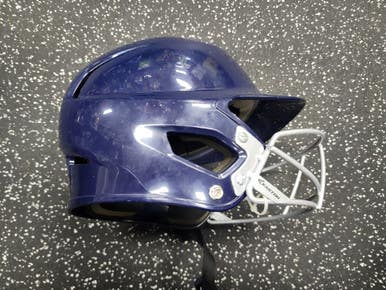 Used Easton Z5 Batting Helmet w/Mask Navy Blue M/L 11849-S000027496