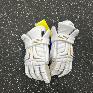 Used True DYNAMIC Lacrosse Gloves Mens White 13" 11849-S000025893