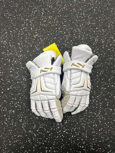 Used True DYNAMIC Lacrosse Gloves Mens White 13" 11849-S000025893