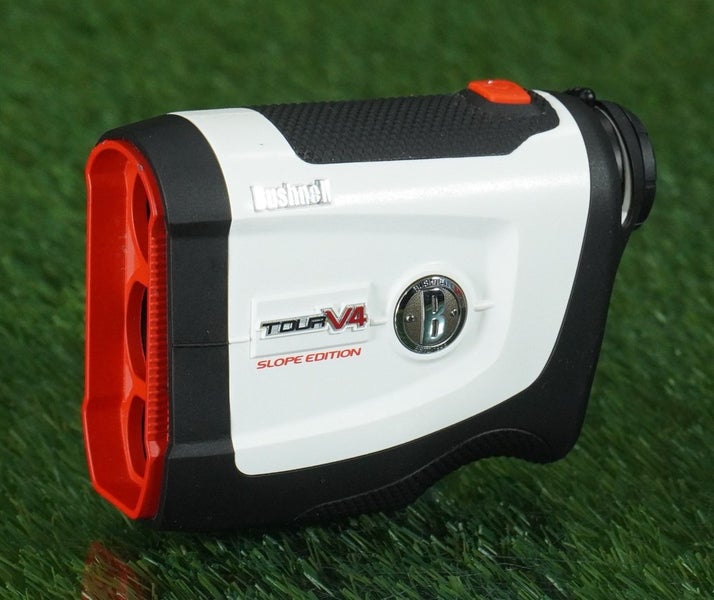 BUSHNELL TOUR V4 SLOPE EDITION RANGEFINDER GOLF RANGE FINDER WHITE / RED ~ NICE!