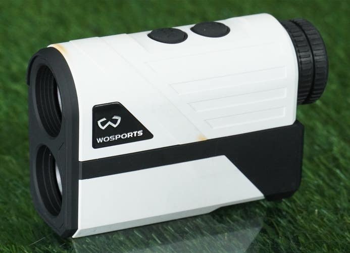 WOSPORTS H-100 H100 SLOPE RANGEFINDER GOLF RANGE FINDER YARDAGE, WHITE / BLACK