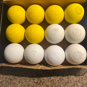 12 barely used lacrosse balls