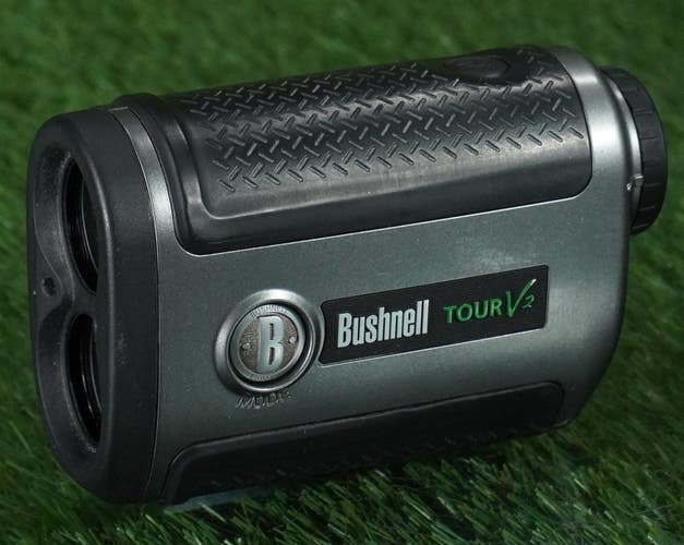BUSHNELL ORIGINAL TOUR V2 RANGEFINDER YARDAGE, BLACK / GRAY ~ NICE!!