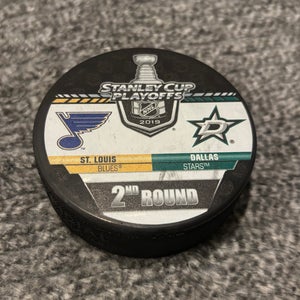 Dallas Stars vs St Louis Blues 2019 NHL Playoffs Match Up Hockey Puck