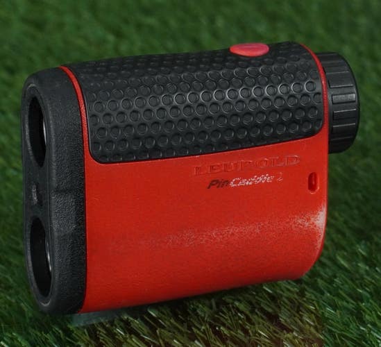 LEUPOLD PIN CADDIE 2 RANGEFINDER GOLF RANGE FINDER YARDAGE, RED / BLACK