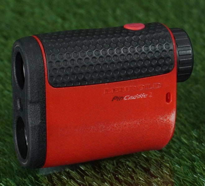 LEUPOLD PIN CADDIE 2 RANGEFINDER GOLF RANGE FINDER YARDAGE, RED / BLACK