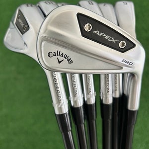 Callaway Apex Pro / CB 24 Forged Combo Iron Set 5-G / MMT 95 Stiff Graphite