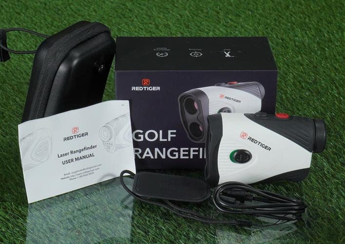 RED TIGER GOLF VUE SERIES 1 RANGEFINDER RANGE FINDER YARDAGE, WHITE ~ NEW IN BOX