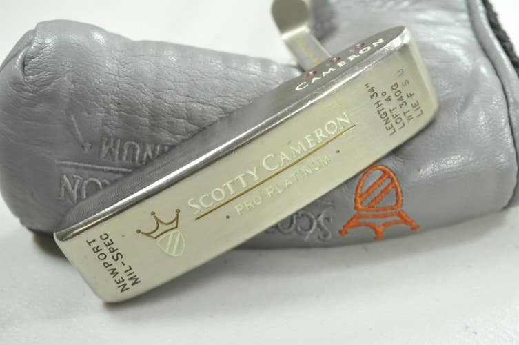 Titleist 1999 Scotty Cameron Pro Platinum Newport Mil-Spec 35" Putter RH #193336