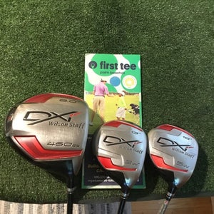 Wilson Staff DXi Woods Set (Driver, 3+W, 5W) Stiff Aldila Voodoo Graphite *VGC*