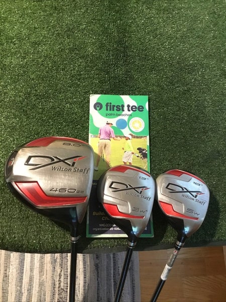 Wilson Staff DXi Woods Set (Driver, 3+W, 5W) Stiff Aldila Voodoo Graphite *VGC*