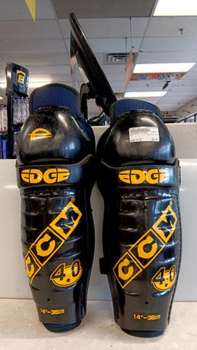 Used CCM EDGE 4.0 Senior Shin Guards None 14" 11858-S000077122