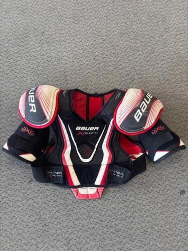 Used Bauer VAPOR X VELOCITY S/P Senior Shoulder Pads MD 11858-S000077104