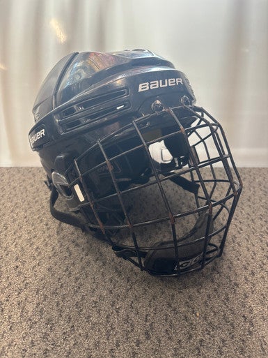 Used Bauer REACT 75 Helmet Cage Combo Black LG 11858-S000077101