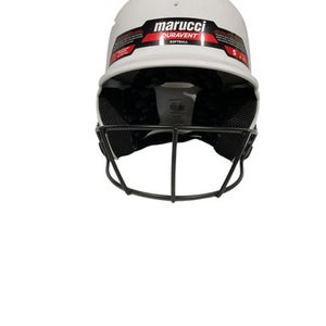 Used Marucci DURAVENT Batting Helmet w/Mask White SM 11847-S000027493