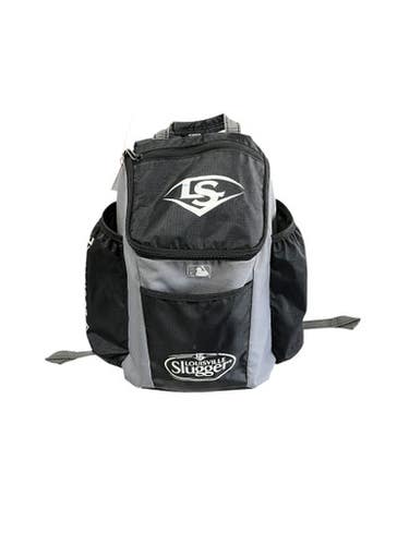 Used Louisville Slugger CARRY BACKPACK BB/SB Player Carry Bag Black 11833-S000164466