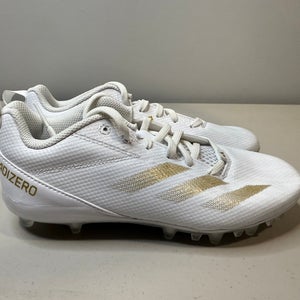 Size 1.5Y Youth adidas adizero Electric.2 Football Cleats White Gold