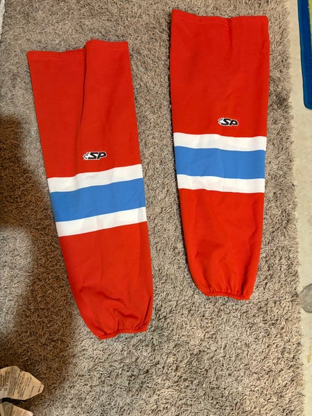 Orange Little Caesar’s Hockey Socks (used)