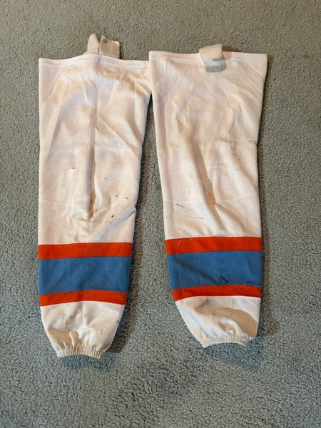 White Little Caesar’s Hockey Socks (used)