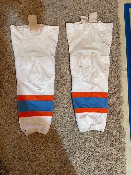 White Little Caesar’s Hockey Socks (used)