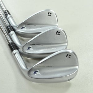 TaylorMade Milled Grind 3 Chrome 52*,56*,60* Wedge Set RH DG S200 Steel # 198989