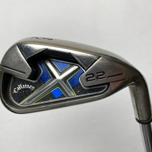Callaway X-22 Single 6 Iron Uniflex Steel Mens RH Midsize Grip