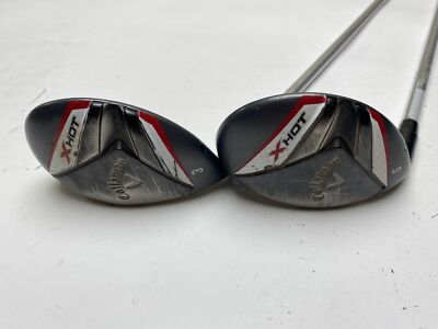 Callaway X Hot 19 3 & 5 Hybrid Set 19* 25* X Hot 50g Ladies Graphite Womens LH