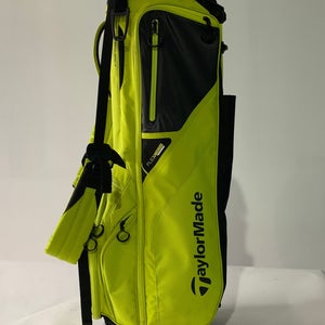 TaylorMade 2022 FlexTech Stand Bag Neon Yellow 5-Way Divide Dual Strap Golf Bag