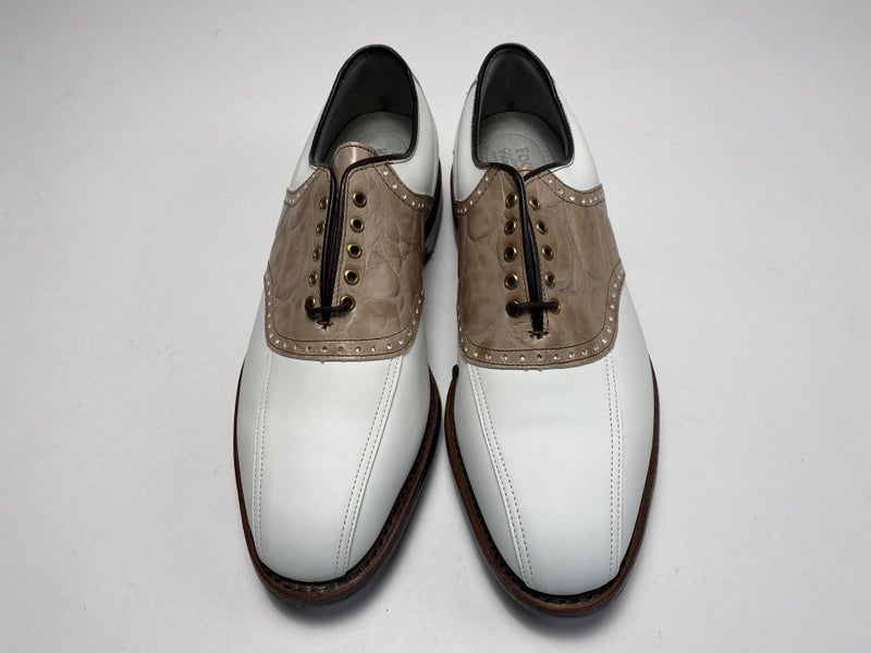 FootJoy Classics Dy Premiere Golf Shoes White Men's SZ 10 (50634)