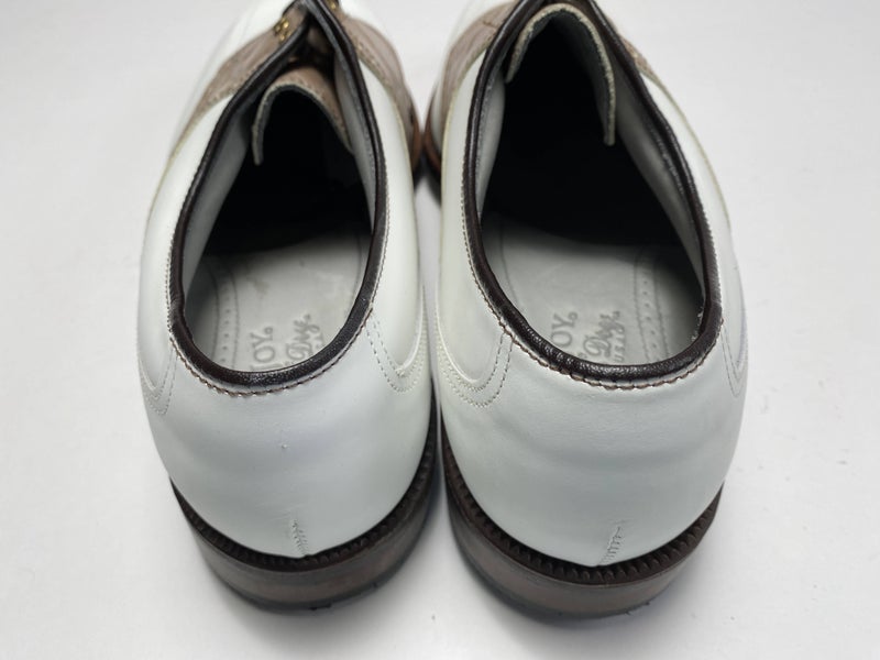 FootJoy Classics Dy Premiere Golf Shoes White Men's SZ 10 (50634)