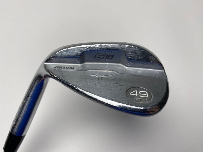Mizuno S18 White Satin Gap Wedge GW 49* 6 Bounce True Temper Dynamic Gold LH