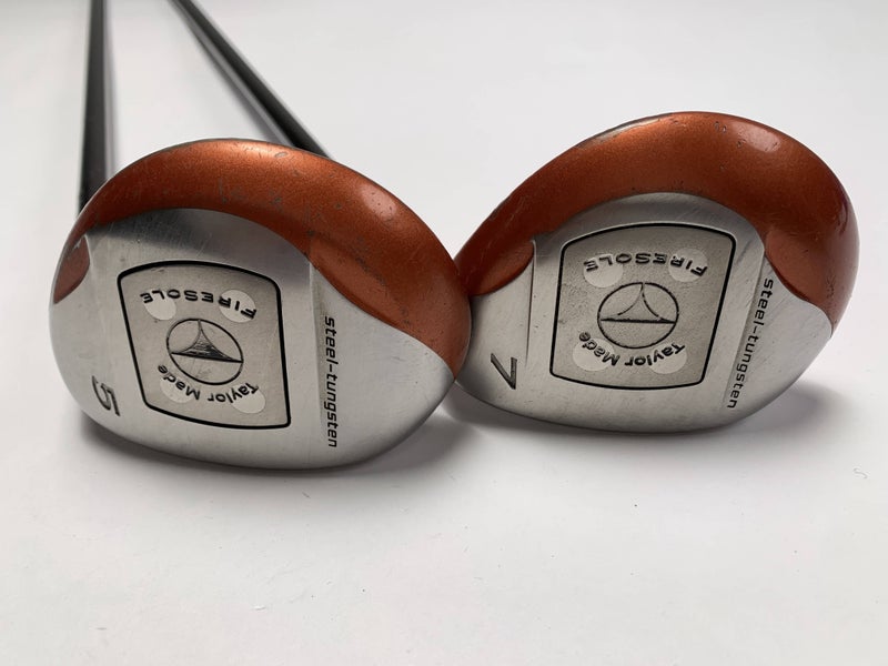 Taylormade Firesole 5&7 Fairway Wood Set 18* 21* Bubble L-60 Ladies Graphite RH