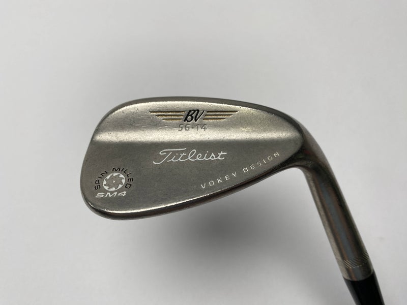 Titleist Vokey Spin Milled SM4 Black 56* 14 Wedge Steel Mens RH Midsize Grip