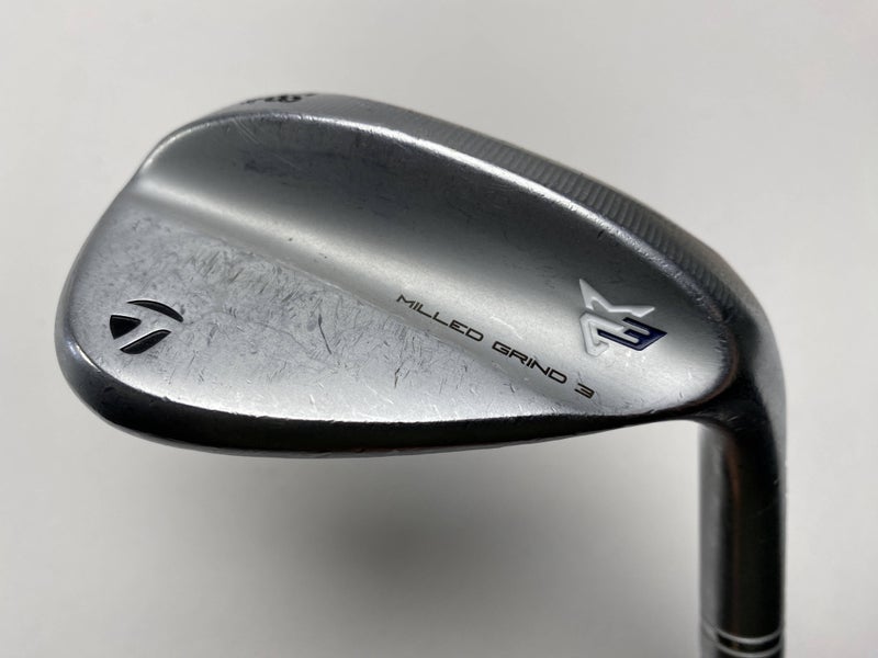 Taylormade Milled Grind 3 Raw Chrome 58* 8 KBS Tour FLT Stiff Steel Mens RH