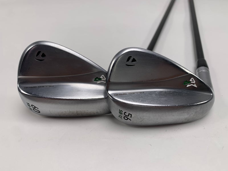 TaylorMade Milled Grind 4 Chrome Wedge Set 56* 12 | 60* 10  75 Regular LH -1''