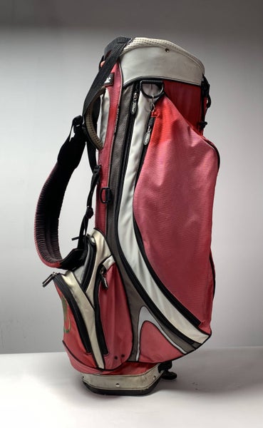 Titleist Players Stand Bag Red Black 4-Way Divide Single Strap Golf Bag