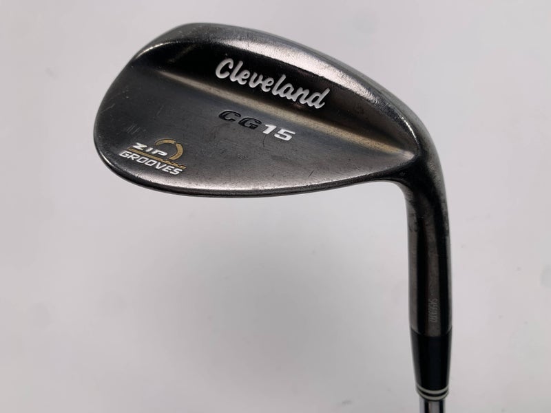 Cleveland CG15 Black Pearl 58* 12 Traction Wedge Steel Mens RH Midsize Grip
