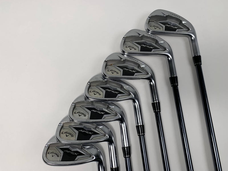 Callaway Apex 19 Iron Set 5-PW+AW UST Mamiya Recoil Dart F3 Regular RH +3/4"